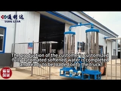 Stainless Steel 2 Tank Water Softener System Kontinuous Dual Tank Water Softener